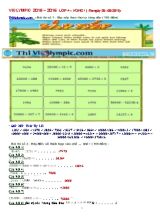 Đề thi violympic môn Toán Khối 4 - Vòng 1 - Năm học 2015-2016